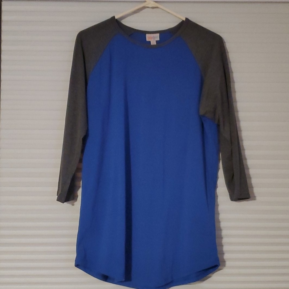 Lularoe Randy Blue grey arms